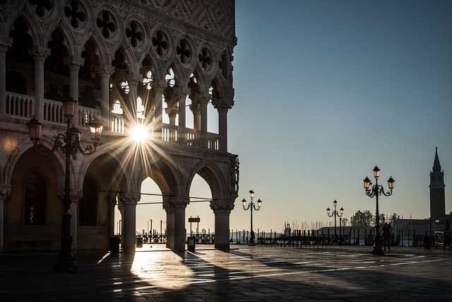 venice, doge's palace, square